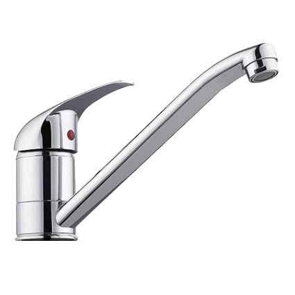 SBD Stainless Steel Single Lever Kitchen/Bathroom Hot/Cold Basin Mixer Tap (Glossy)