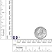 Gem Stone King Tanzanite 925 Sterling Silver Stud Earrings For Women Men (1.00 cttw, 6X4MM Oval Shape)