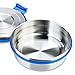 LunchBots Salad Bowl Lunch Container - 3 Cup - Leak Proof Lid - Stainless Steel Inside - Not Insulated - BPA Free, Dishwasher Safe - Royal - 3 Cup