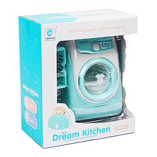 Facaily Washing Machine Mini Simulation Dollhouse Furniture Kitchen Toys Kids Children Play House Washing Machine for Fun Kids