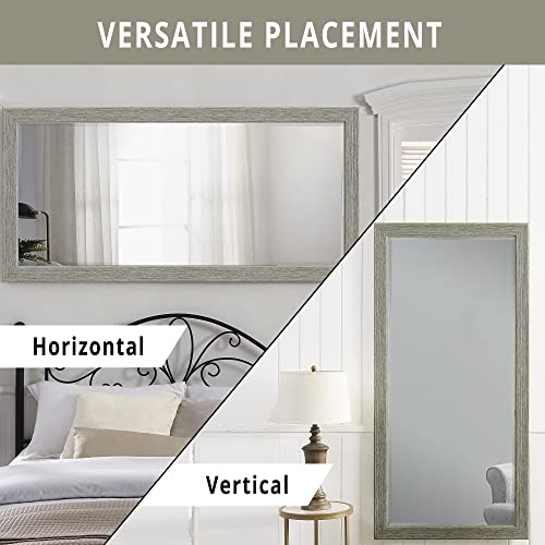 Naomi Home Rustic Floor Mirror Rustic Full Length Mirror Framed Full