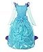 ReliBeauty Little Girls Princess Dress Up Mermaid Costume, Sea Blue & Purple, 6
