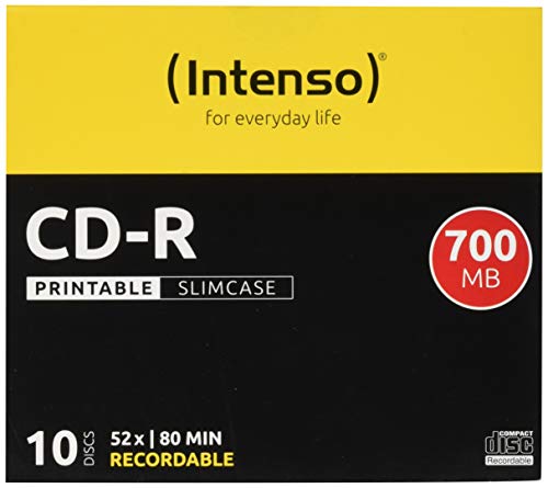 Intenso CD-R Printable Rohlinge, 700MB, 10 Stück