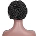 AISI HAIR Black Synthetic Wigs Short Afro Curly Wig for Black Women Hest Resistant Fiber