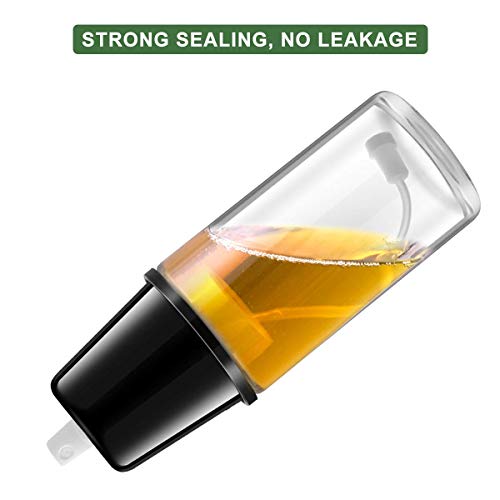 Oil Mister for Cooking Olive Oil Sprayer - ONE PIX Premium Glass Bottle with Specialized Clog-Free Filter - 100% Refillable and Non-Aerosol Dispenser Black - Thumbnail 2