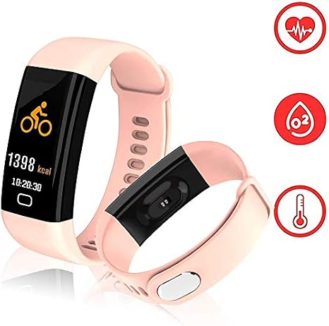 fitness tracker con cardiofrequenzimetro contapassi con monitoraggio della pressione  arteriosa schermo a colori impermeabilità IP68 braccialetto in stile  sportivo per iPhone e Android bluetooth Weton monitoraggio del sonno Sport  e tempo libero