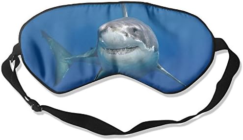 Silk Sleeping Mask Eye Animals Shark Lightweight Soft Adjustable Strap Blindfold For Night's Sleep Nap Travel Eyeshade Men And Women