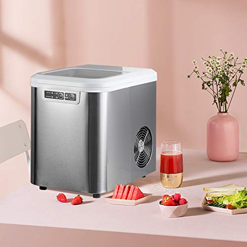 WOLTU Eiswürfelmaschine Eiswürfelbereiter, 15kg/24hrs, 2 Eiswürfel-Größen, 2,2 Liter Wassertank… – Bild 4