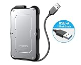 ineo 2.5" USB 3.0 Type A Rugged Waterproof Shockproof External Hard Drive Enclosure for 2.5 inch 9.5mm or 7mm SATA HDD SSD (USB 3.0 Type A) [T2580]