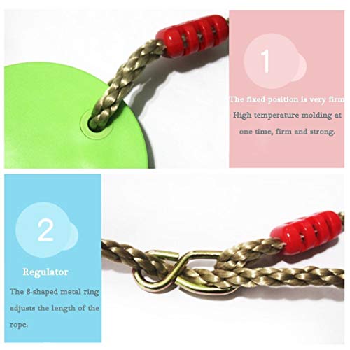 xiaodou Gartenschaukel Outdoor-Sitz Schaukel Kinderspielzeug Stuhl Sicher und langlebig Hauptspiel Freizeit Baum… – Bild 4