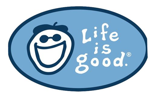 Life is good Unisex Oval LIG Jake Sticker