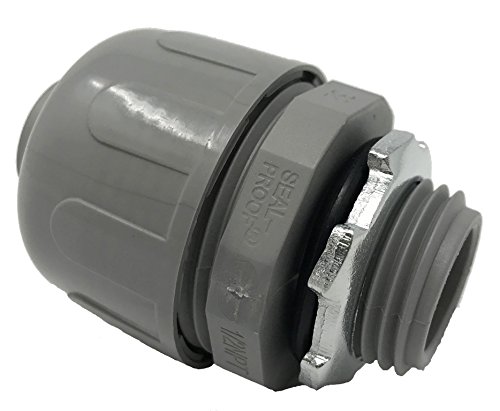 Sealproof 1/2-Inch 25 Pack Nonmetallic Liquid Tight Straight Conduit Connector Fitting, UL Listed, 1 - //medicalbooks.filipinodoctors.org