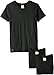 Lacoste Men's 3-Pack Essentials Cotton V-Neck T-Shirt Black