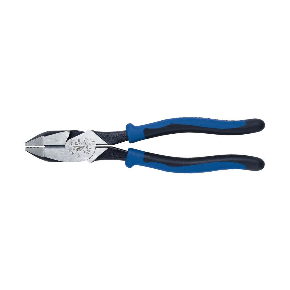Side Cutter Linemans Pliers, High Leverage 23 cm Pliers Cut ACSR, Screws, Nails, Wire Klein Tools J2000-9NE