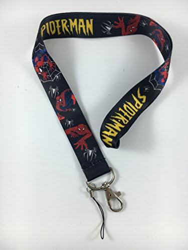 Batman Symbol Costume Cosplay Props Keychain Badge Holder Lanyard (Spider Man)