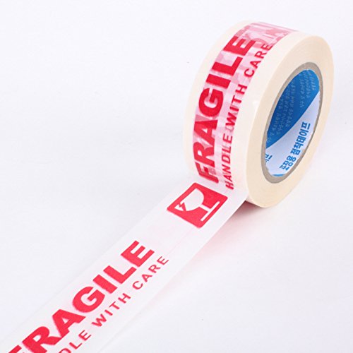 Printed Message Fragile Handle with Care Box Sealing Tape Packaging Tape 330 Feet (110 Yards) - Thumbnail 3