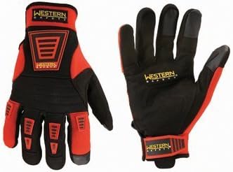 Mechanics Gloves, X-large Size, with Spandex panels and Thermal Plastic Rubber (TPR) patches by Western Safety Mechanics Gloves