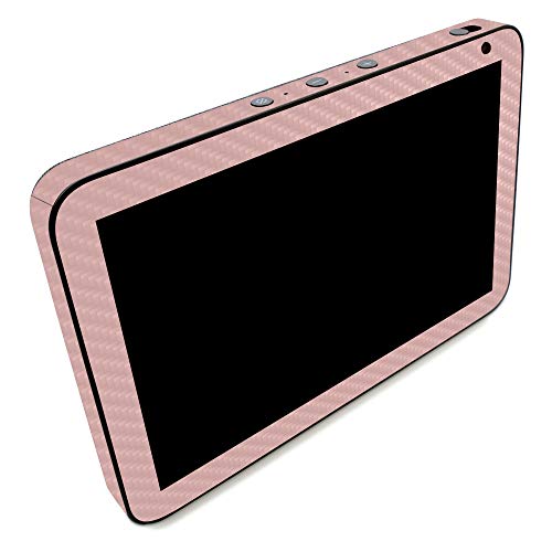 MightySkins Carbon Fiber Skin for Amazon Echo Show 8 (Gen 1) - Solid Blush | Du…