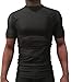 Optimal Human BJJ Jiu Jitsu Short Sleeve Rashguard - No Gi Fight Rash Guard - for Grappling, MMA, Wrestling | IBJJF Approved