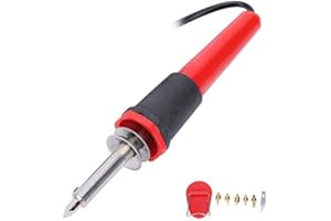 40W Electric Soldering Iron Set with Multiple Soldering Iron Tips Wood Burning Pen Engraving Carving Pyrography Tool(110V US 