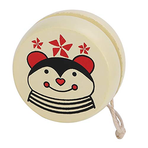 VGEBY1 Wooden Yoyo, Kids Wooden Cartoon Yoyo Beginner Yo-yo Toys Early Educational Yo-yo Ball Toy for Kids Children (Bee)