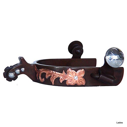Partrade Trading Corporation Western Antique Copper Crystal Spurs
