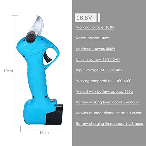 BGSFF Professionelle elektrische Astschere Professionelle kabellose elektrische Astschere mit wiederaufladbarer 2-Ah… – Bild 3