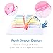 BUG HULL AM PM Pill Organizer Detachable, Weekly Pill Case 2 Times a Day with Push Button, 7 Day Pill Box