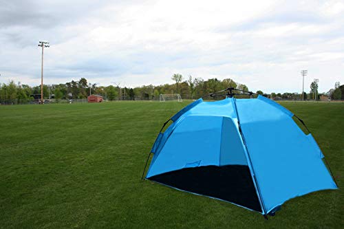 AfterGen Easy Setup Beach Tent Portable Pull to Open Sun Shelter Strong UV Protection Sun Shade Sand Surf Instant Pop-Up Umbrella (Medium Size)