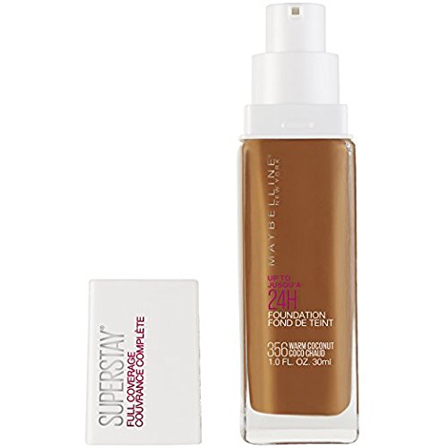 Maybelline Super Stay Full Coverage Foundation, #356 Warm Coconut, 1 fl. oz. (Pack of 2)