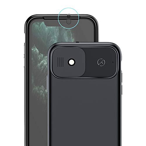 Spy-Fy Privacy Case for iPhone 11 with Sliding Camera Cover Front and Rear | Protect Your Privacy | 2 Meter Drop Protection | Matt Black — image 1