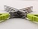 Magikuchen Multi-blade Stainless Steel Herb Scissors with Ergonomic strong Non-Slip Grip Handles, Handly Cleaning Comb and 10 Precision Sharp Blades for easy cutting and mincing satisfaction Green