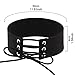 UNKE Womens Velvet Leather Necklace Choker Lace Up Punk Gothic Choker Vintage