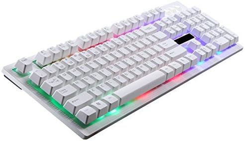 huoaoqiyegu G20 LED Rainbow Color Backlight Gaming Game USB Wired Keyboard Mouse mice Set