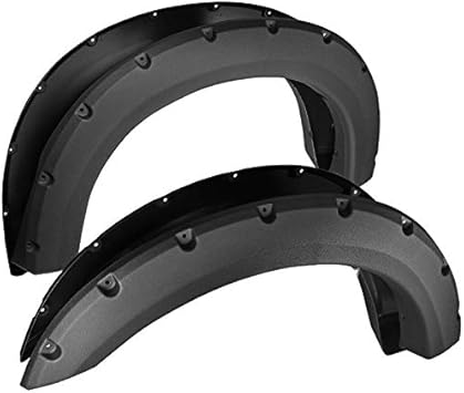 4pcs Pocket-Riveted Textured Fender Flares fit 99-07 Ford F-250//F-350 Super Duty