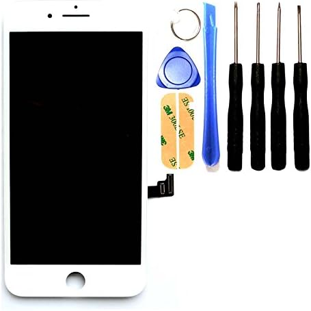 cellphoneage For iPhone 7 Plus 5.5 Inch New LCD Touch Screen Replacement With 3D Touch White Digitizer Glass Disply Assembly Replacement + Free Repair Tool Kits