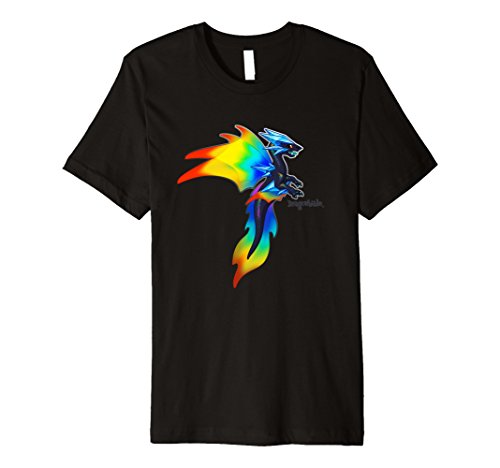 Men's DragonVale: Prism Dragon T-Shirt Medium Black