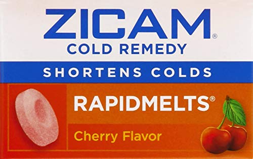 Zicam Cold Remedy Rapidmelts, Cherry Flavor, 25 Quick-Dissolve Tablets, 25 Count (Pack of 2)