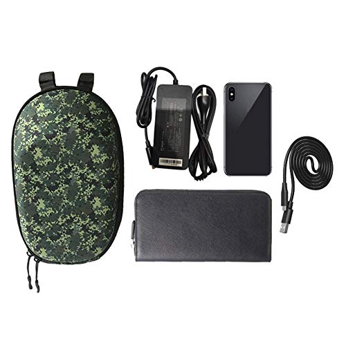 Bulary Scooter Storage Bag,Waterproof Electric Scooter Front Hanging Bag,Durable EVA Handlebar Storage Bag Fit for Carring Charger Tools Compatible for Xiaomi M365