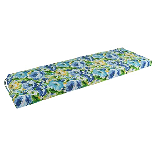 Blazing Needles Outdoor Bench Cushion, 63" x 19", Lesandra Sunblue 1 Count