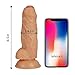 Ultra Realistic 6.5 Inch Dildo for Beginners with Strong Suction Cup,LUV-SPOT Men's Flexible Cock with Balls Lifelike Penis Anal Sex Toys Orgasm for Women Masturbation