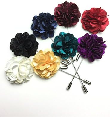 Unibuy Men's Handcraft lapel Flower Boutonniere Pin With Gift Box