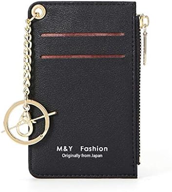 Amazon パスケース 定期入れ Icカード入れ 小銭入れ レディース 軽量 ミニ財布 鍵ホルダー付 ブラック ノーブランド品 定期入れ