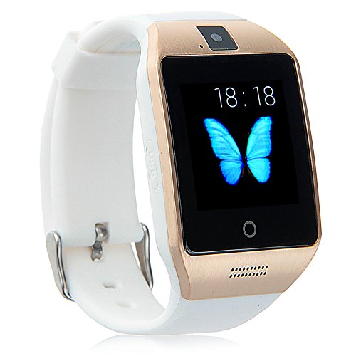 Padgene Bluetooth NFC Smart Watch with IPS Touch Screen Watch Phone for Samsung S5 / S6 / S6 Edge / Note 4, HTC, Sony, Lg, Moto, Huawei and other Android Smartphones, White