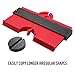 10 Inch Widen Contour Gauge Duplicator, Contour Tool Profile Guide for Woodworking Project Copy Layout Shape and Tracing Pipe Tile Cutting Measuring Tool, Extra Measure Depth (Red)