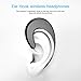 Bluetooth Headset, Single Bluetooth Ear-Hook, Wireless Headphones with Mic, Painless Wearing Sport Earpiece with in-Ear Tip, Easy Pairing Earbud for Business Car, Compatible for Samsung iPhone (M)