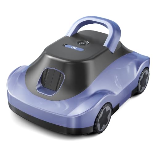 OUCAXIA C5 Cordless Robotic Pool Cleaner with 180-Min Runtime, 2.7L Large-Capacity Filter Basket, Self-Parking & Lightweight Design, for Above-Ground & In-Ground Pools up to 2,200 Sq.Ft (Lilac)