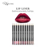 Lip Liner Filler Pencil set by Rejawece, Long Lasting Matte Waterproof Sweat-Proof Lipliner Pen Set with 12 Colors|Color Enhancer, Plumper Pencil |Define Lips for a Fuller Look Perfect