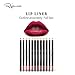 Lip Liner Filler Pencil set by Rejawece, Long Lasting Matte Waterproof Sweat-Proof Lipliner Pen Set with 12 Colors|Color Enhancer, Plumper Pencil |Define Lips for a Fuller Look | Perfec