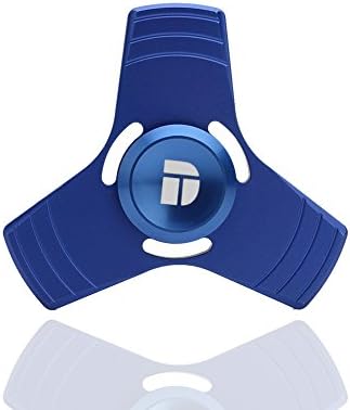 3D Figit Spinner Toy DolTech Aluminium alloy High Speed Table &amp; Hand Spinner EDC Focus Toy Relieve Stress, Anxiety, ADHD, and Boredom (Blue)